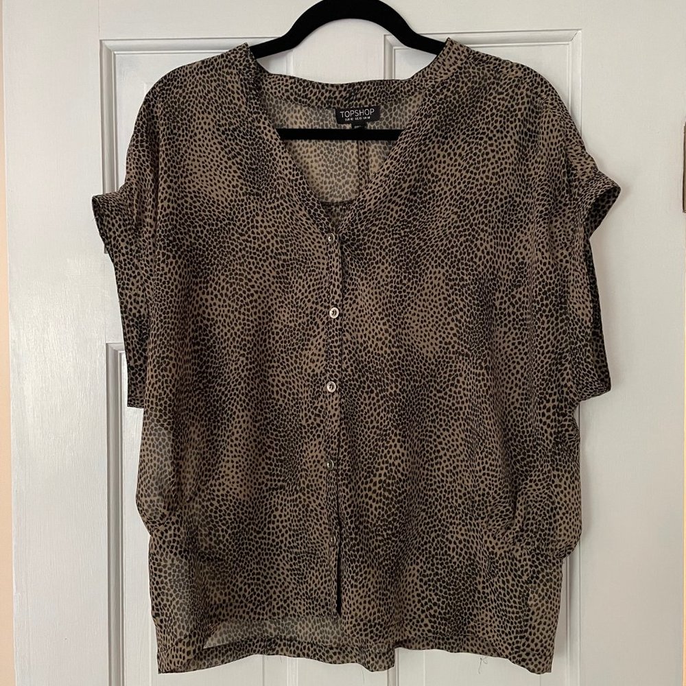 Topshop print shirt
